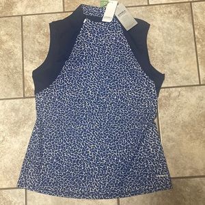 NWT Annika Cutter & Buck Sleeveless Mock Athletic Top - Women M